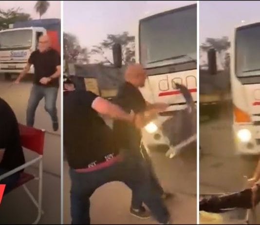 CHACO: Sindicalistas bloquearon su empresa y reaccionó echándolos a sillazos.