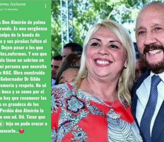 LAGUNA NAINECK: Pánfilo Ayala respondió las “injurias y calumnias” de Norma Galeano.