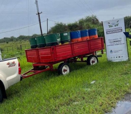 CLORINDA: Transportaba de forma irregular 3.850 litros de combustibles.