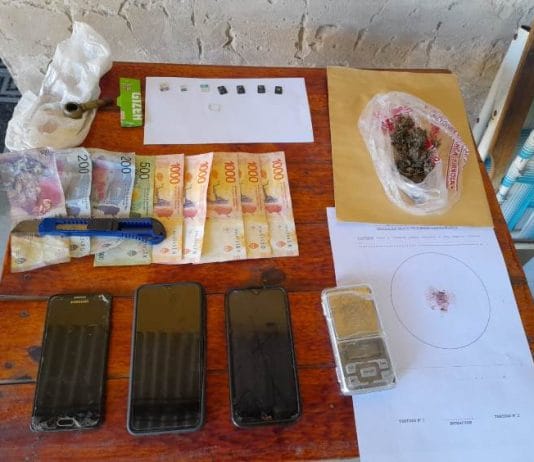 LAGUNA BLANCA: Drogas Peligrosas desarticuló tres centros de expendio de estupefacientes y detuvo a tres personas