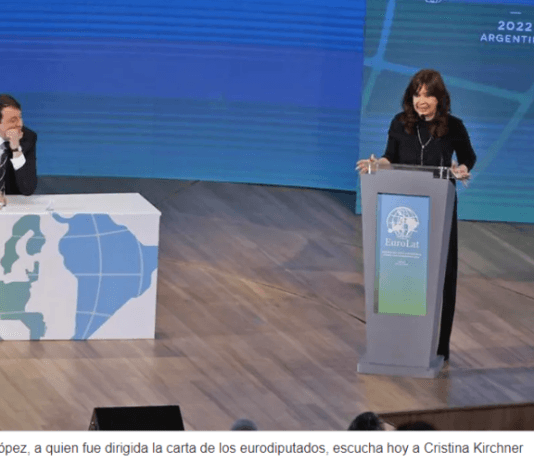 Dura protesta de eurodiputados por el tono político del acto encabezado por Cristina en el CCK