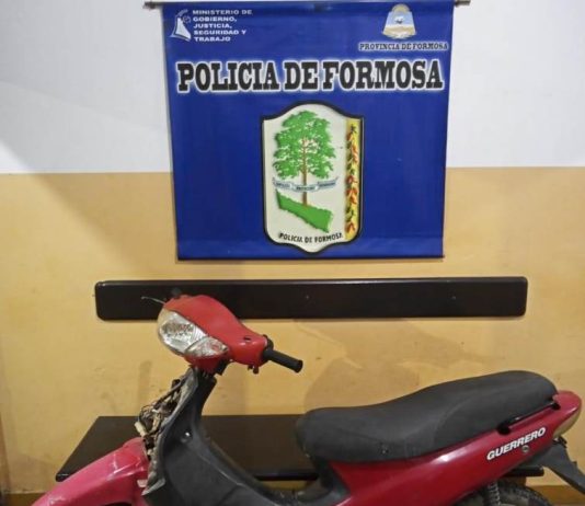 LAGUNA BLANCA: La Policia recupero una motocicleta sustraida y detuvo al presunto autor del hecho