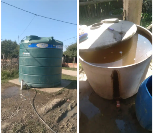 CLORINDA: Indignación barrial por la pésima calidad del agua abastecida al barrio ACA