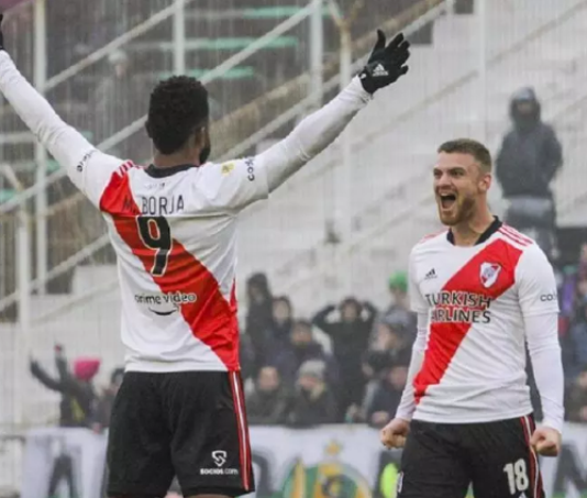 Debut de Borja con el gol Millonario: River liquidó 3 a 0 a Aldosivi