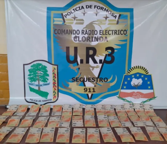 CLORINDA: Recuperaron una importante suma de dinero y aprehendieron al presunto autor