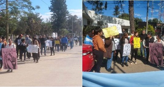 LAGUNA NAINECK: Marcharon por pedido de Justicia para la víctima de violencia de género.
