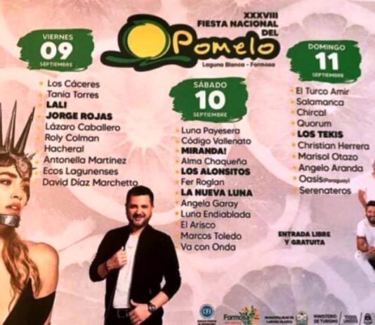 38° Fiesta Nacional del Pomelo: Actuarán destacados artistas de renombre nacional e internacional