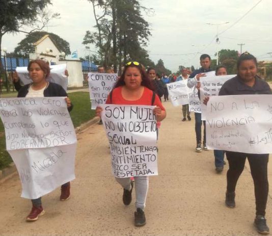 LAGUNA NAINECK: Tras un caso de violencia de género, vecinos pidieron la adhesión comunal a la Ley Micaela.