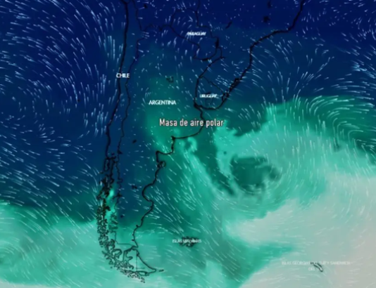 El pronóstico para el martes 9: presencia de aire patagónico polar