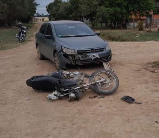 LAGUNA BLANCA: Una madre y su bebé sufrieron lesiones al protagonizar un hecho vial.
