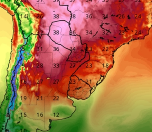 CLIMA. El pronóstico para el viernes: elevadas temperaturas con algunos chaparrones en áreas
