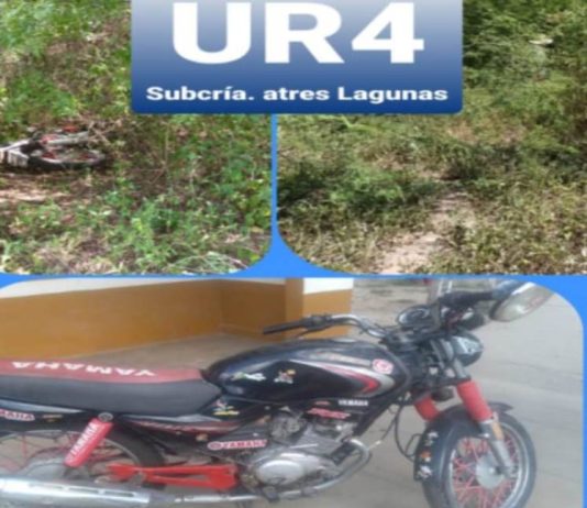 TRES LAGUNAS: La policía recuperó una motocicleta hurtada.