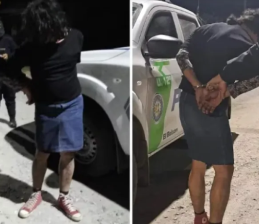 De pollera , zapatillas y alcoholizado detuvieron a Facundo Jones Huala en El Bolsón