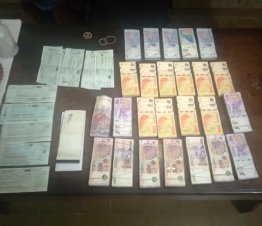 EL ESPINILLO: Recuperaron parte de una fuerte suma de dinero sustraído del barrio 8 de diciembre