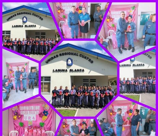 LAGUNA BLANCA: Agasajo policial en conmemoración del Día Internacional de la Mujer .