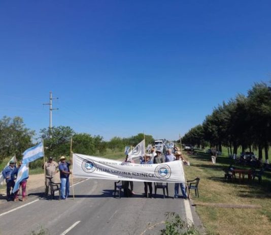 LAGUNA NAINECK: Productores de la zona norte volverán a manifestarse en la ruta.
