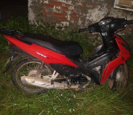 LAGUNA BLANCA: La rápida respuesta policial permitió recuperar una motocicleta sustraída