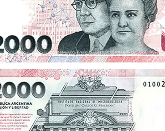 El Banco Central puso en circulación el billete conmemorativo de $2000