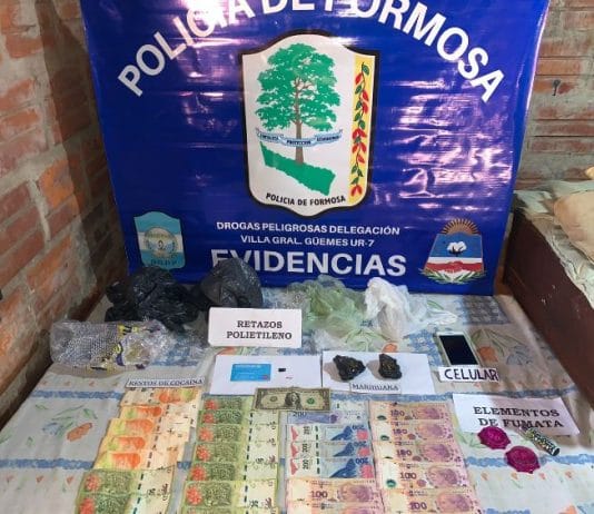 Gral. BELGRANO: Desarticulan un centro de distribución de drogas