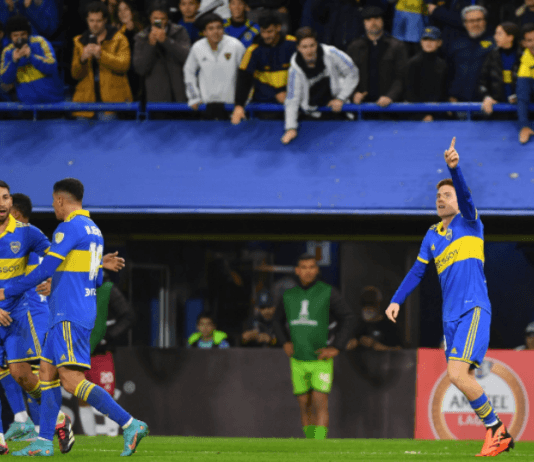 Con un doblete de Vázquez, Boca Juniors goleó a Monagas y se clasificó primero de su grupo