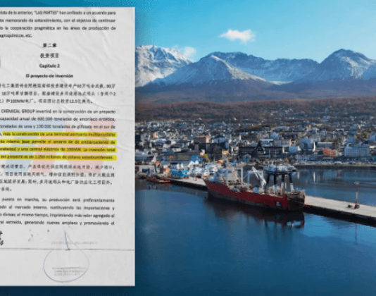 Juntos por el Cambio pidió informes a Tierra del Fuego del proyecto para instalar un puerto chino en el sur