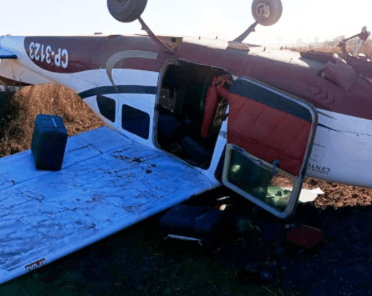 Bolivia anunció que detuvo al piloto y al dueño de la avioneta con 300 kilos de cocaína que cayó en el Chaco