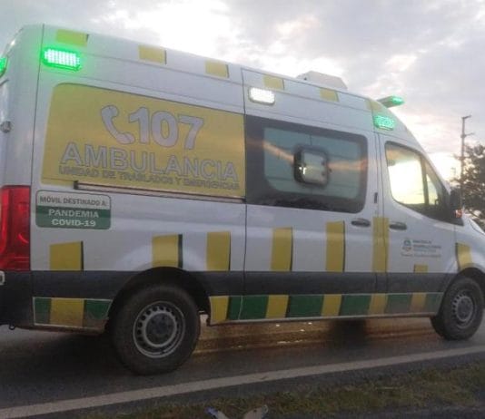 TRES LAGUNAS: Una menor motociclista sufrió lesiones en un hecho de tránsito.