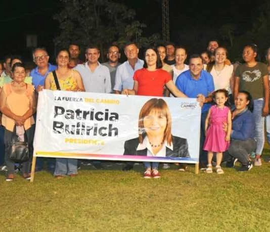LAGUNA NAINECK: Radicales en campaña en apoyo de Bullrich, Naidenoff y Buryaile.