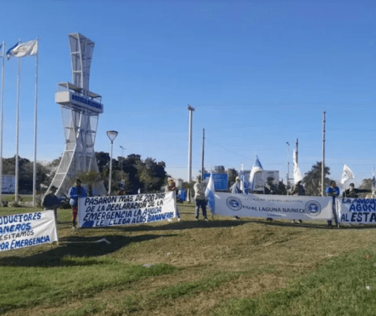 LAGUNA NAINECK. Ayala: «No vamos a abandonar la lucha, nuestro cultivo agoniza y no tenemos respuesta estatal»