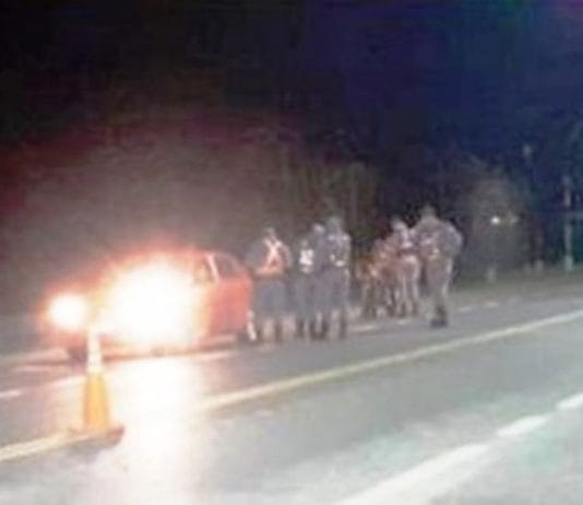 LAGUNA BLANCA : Operativo conjunto de alcoholemia