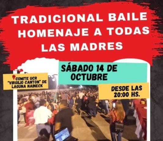 LAGUNA NAINECK: Con un grandioso festival, la UCR local homenajeará este sábado a las Madres por su día.