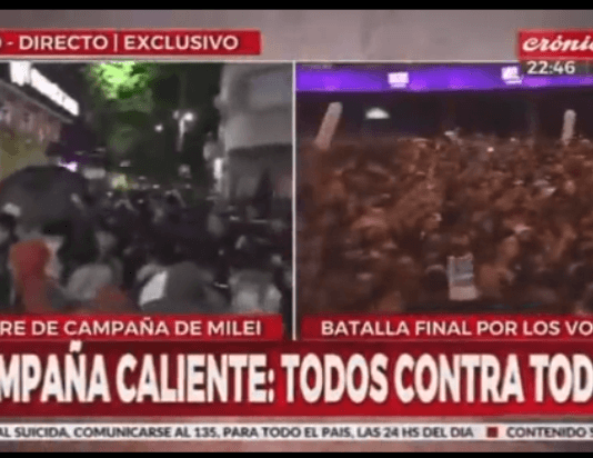 MILITANTES PRESTADOS: «Aguante Massa», dijo uno de los «militantes» de Javier Milei en el cierre de campaña en el Luna Park