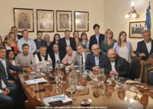 Juntos por el Cambio dio una muestra de unidad en el Senado en medio de la crisis por el acuerdo entre Bullrich y Milei