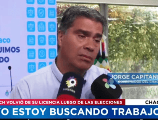 «ESTOY BUSCANDO TRABAJO»: La curiosa declaración de Jorge Capitanich tras la derrota en Chaco