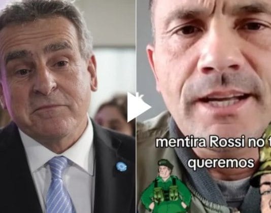 “Mentira, Rossi, no te queremos”: un militar cruzó al exministro de Defensa en un polémico video de TikTok