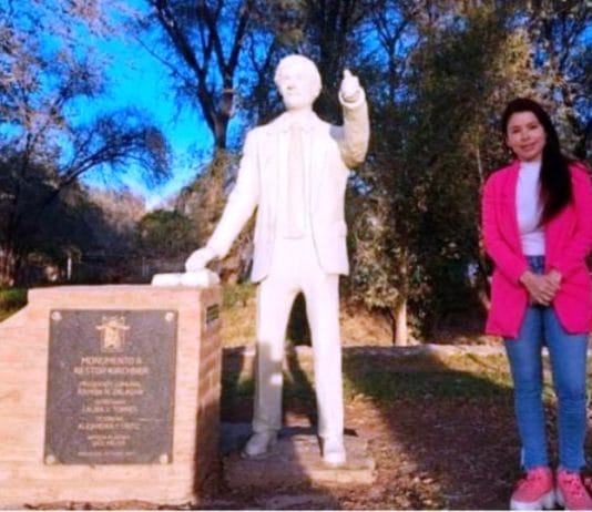 ANISACATE. Lo prometió en campaña y cumplió: intendenta removió la estatua de Néstor Kirchner