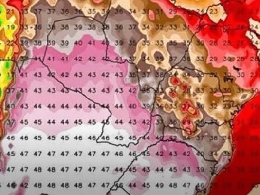 CLIMA. El tiempo para este viernes: El domo de calor bien instalado dejará temperaturas superiores a los 45°C