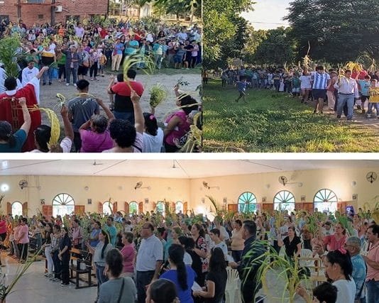 LAGUNA NAINECK: Multitudinaria presencia de fieles para celebrar la Bendición de los Ramos