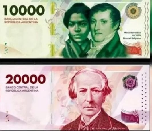 Se confirmó la fecha en la que entrarán en circulación los nuevos billetes de $10.000 y $20.000