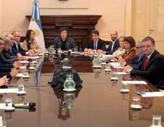 Milei encabezó un encuentro en Casa Rosada del Comité de Crisis para analizar el Conflicto en Medio Oriente