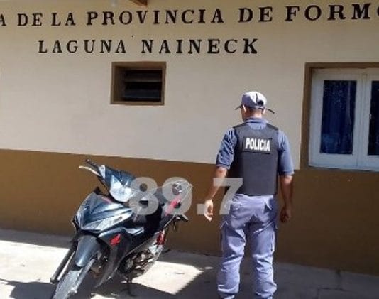 LAGUNA NAINECK: Recuperaron una motocicleta sustraída en el año 2022 en Formosa capital