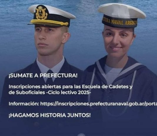 Comenzó la inscripción para las Escuelas de Cadetes y de Suboficiales de la Prefectura