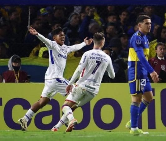 Fortaleza sorprendió a Boca en el final y le empató el partido por la Copa Sudamericana