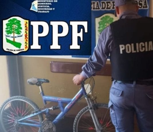 LAGUNA BLANCA: La policía recuperó una bicicleta sustraída .
