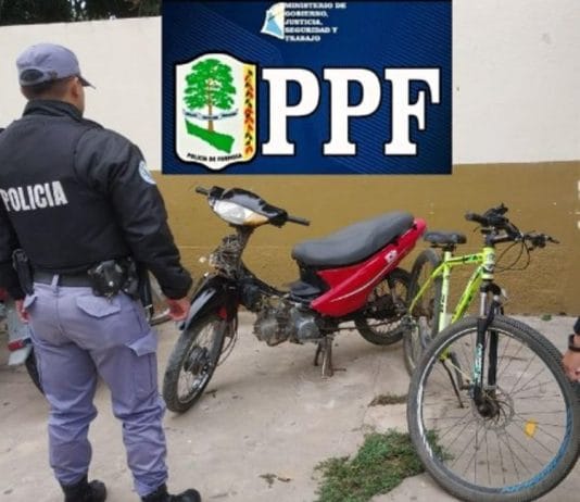 LAGUNA BLANCA: La policía logro recuperar una motocicleta y una bicicleta sustraídas y aprehendio a los presuntos autores