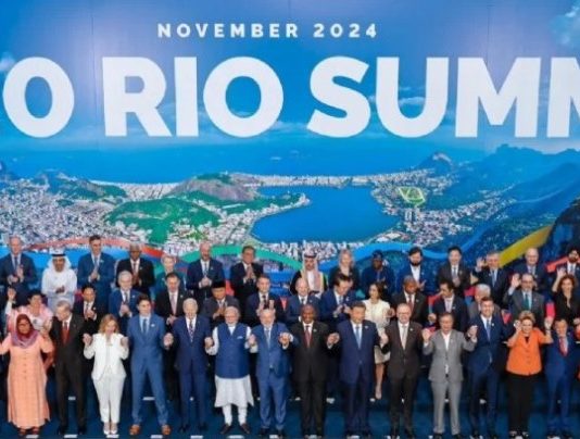 Javier Milei, el único ausente de la foto oficial del G20