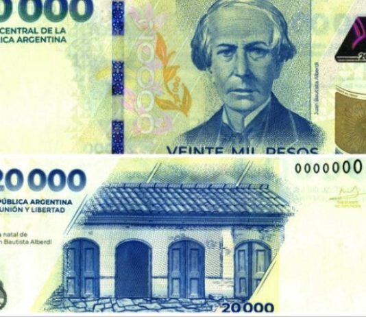 El Banco Central puso a circular el billete de $20.000: cómo detectar ejemplares falsificados