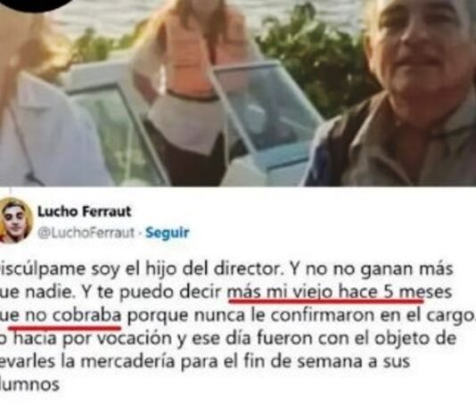 DESMINTIENDO AL MODELO: El hijo de uno de los docentes fallecidos denunció que hacía 5 meses no cobraba