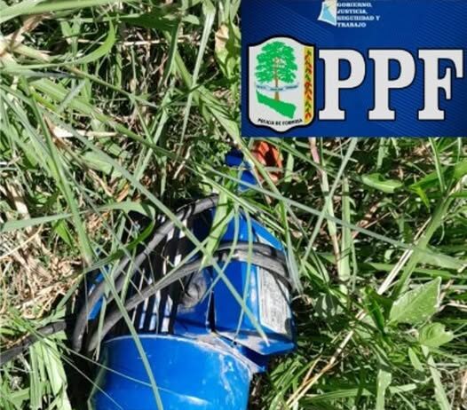 LAGUNA BLANCA: Robó un motor de agua y fue detenido por la Policia