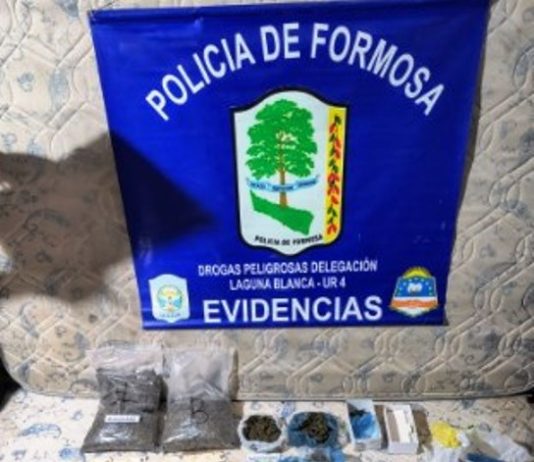LAGUNA BLANCA: Durante allanamiento desarticularon un centro de distribución de estupefacientes